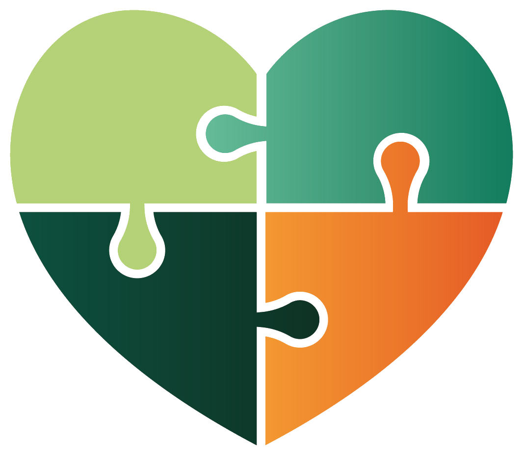 Puzzle-Herz-Logo der Nachbarschaftshilfe Borsdorf e. V.